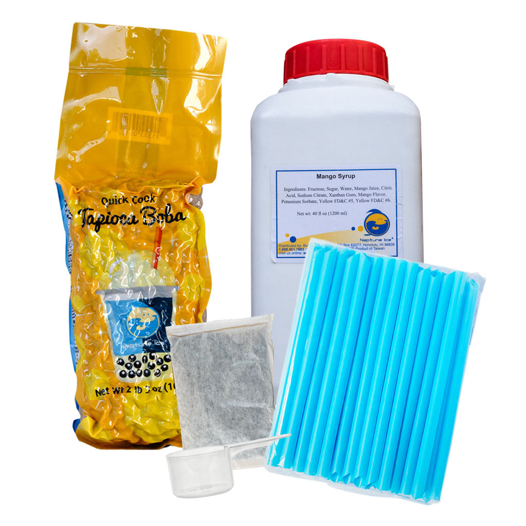 At Home Sweet Mango Black Tea Boba Kit