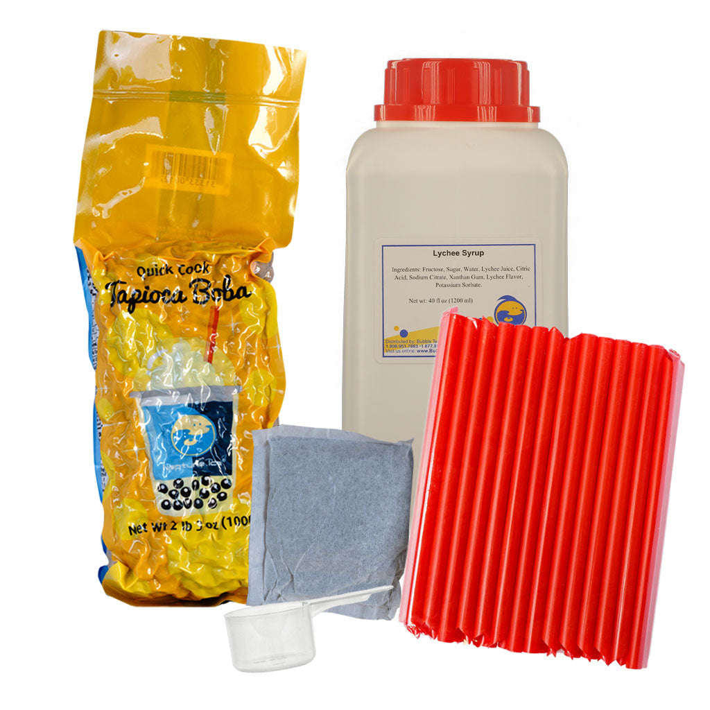 At Home Sweet Lychee Jasmine Tea Boba Kit