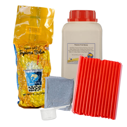 At Home Sweet Passion Fruit Jasmine Tea Boba Kit